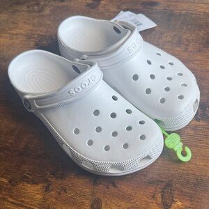 CROCS Classic in white- men’s 7 or women’s size 9